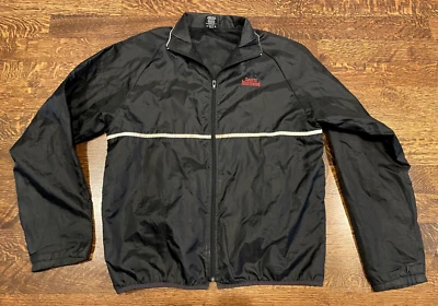 Jaqueta corta-vento preta vintage Sports Illustrated SI tamanho adulto GG - Imagem 1 de 4