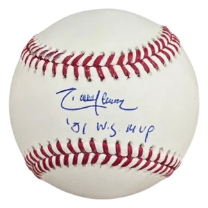 Randy Johnson Signed 2001 World Series Baseball WSMLB w/ "01 W.S. MVP" BAS - Picture 1 of 4