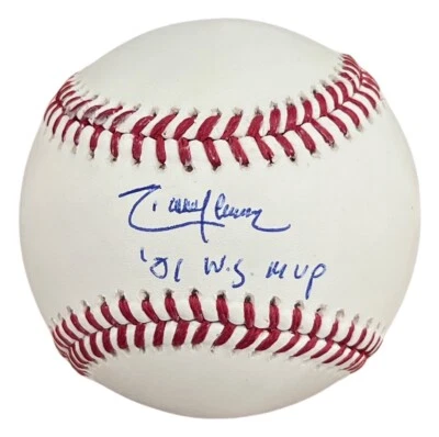 Randy Johnson Signed 2001 World Series Baseball WSMLB w/ "01 W.S. MVP" BAS - Image 1 of 4