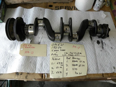 1961 Mercedes Benz Ponton 190Db 190D OM621 Engine Crankshaft + Pulley   - Image 1 of 4