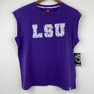 Colosseum size Medium Women’s Louisiana State LSU Tigers Muscle Tank Tee NWT - Picture 1 of 6