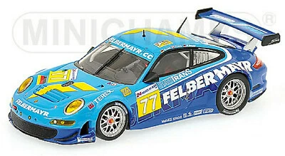 Porsche 911 997 GT3 RSR 24h Le Mans 2009 Lieb Lietz Henzler #77 1:43 Minichamps - Image 1 of 4