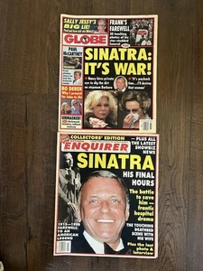 2 Tabloids The Globe/National Enquirer Frank Sinatra His Final Hours-C - Picture 1 of 3