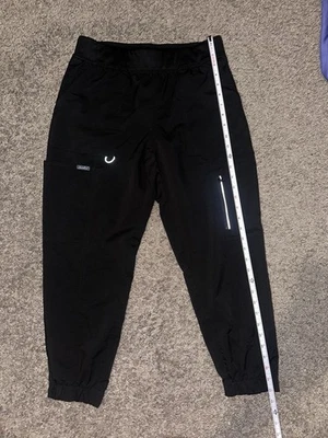 Sanibel Scrubs Women’s Petite Medium Black Scrub Pants Drawstring Waist - Image 1 of 4