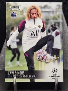2020-21 Topps Stadium Club Chrome UCL Xavi Simons #63 Rookie RC (C) - Picture 1 of 2