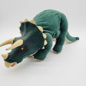 Peluche pupazzo completo dinosauro triceratopo mondo perduto Jurassic Park 1996 vintage 20" - Foto 1 di 13