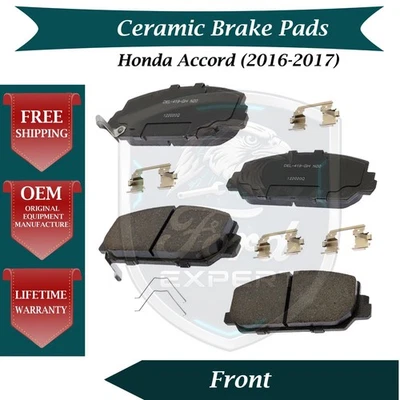 Комплект передних керамических тормозных колодок ACDelco от оригинального производителя для Honda Accord 9 лет Warran 2016-2017 годов выпуска. - Изображение 1 из 4
