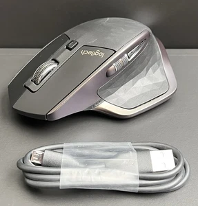 Logitech - Souris sans fil MX Master - Rechargeable - Bluetooth - Noir *TESTÉ* - Photo 1/12