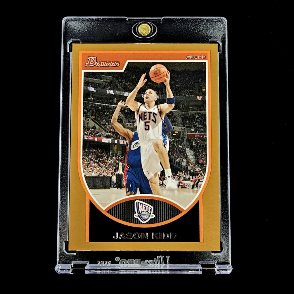 Baloncesto Bowman Jason Kidd NBA dorado numerado en serie #/299 paralelo 2007 - #55 Foto 1 de 3
