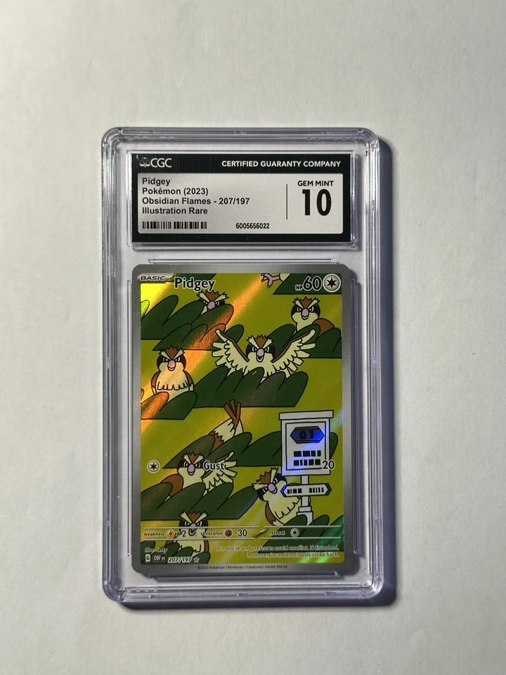 Pokemon (CGC 10) Pidgey 207 Obsidianflammen Englisch Taubsi vgl. PSA - Bild 1 von 1