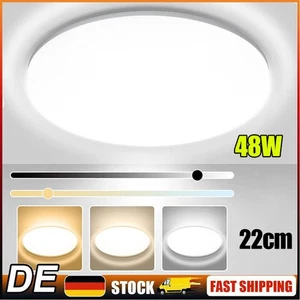 3-Farbige Deckenlampe LED Deckenleuchte Schlafzimmer Wohnzimmer Flur Küche Lampe - Bild 1 von 11