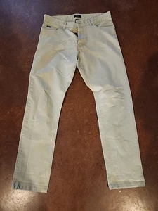 Men's RVCA Week End Fit Button Fly Pants Size 33 Tan - Picture 1 of 4