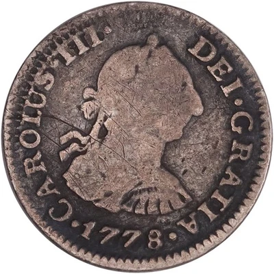 1778 Mexico Silver 1/2 Real KM#903 - Image 1 of 2