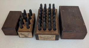 Vintage New York Stahlarbeiter Stahl Stanzen 3/16" 1 bis 0 und A bis Z + & . - Bild 1 von 12