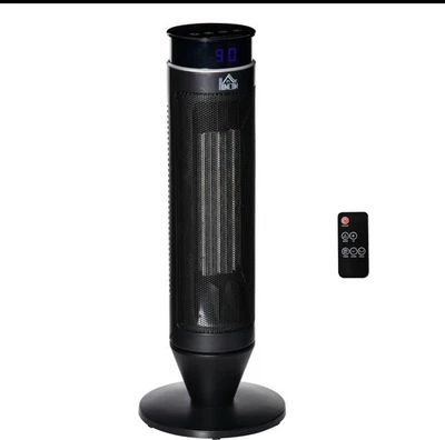 1500-Watt 20.75 In. 2 In.-1 Black Portable Forced Air Electric Oscillating Tower - Image 1 of 4