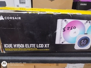 Corsair iCUE H150i Elite LCD XT Liquid CPU Cooler - IPS LCD Screen - Three AF120 - Picture 1 of 3