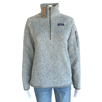 Patagonia Better Sweater Fleece Jacket Womens Size S 1/4 Zip Birch White Hiking - Image 1 of 4