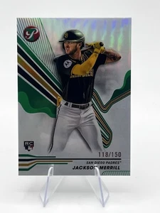 2024 Topps Pristine Jackson Merrill RC Green Refractor /150 #156 - Imagen 1 de 4