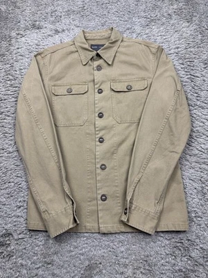 Slate & Stone Jacket Men Medium Khaki Twill Safari Button Up Pocket Shacket - Image 1 of 4