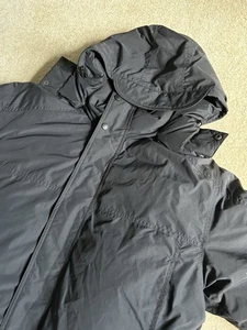 Vintage LL Bean Goose Down Gore-Tex Parka Winter Jacket Black LG Puffer Coat EUC - Picture 1 of 18