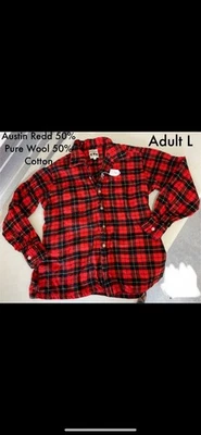 Austin Reed Of Regent Street Flannel 50% Wool 50% Cotton Men’s Large - Image 1 of 4