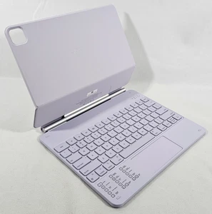 Case w Keyboard for 13" iPad Pro 2024 M4 Purple Backlit Bluetooth Magnetic A2925 - Picture 1 of 16