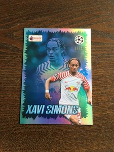 2023-24 Topps Merlin Heritage Xavi Simons Blue 17/25 PSG Tottenham Hotspur - Picture 1 of 2