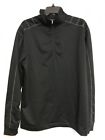 Nike Shirt Mens Dri-Fit 1/4 Zip Long Sleeve Pullover Black Shirt Top Size Medium