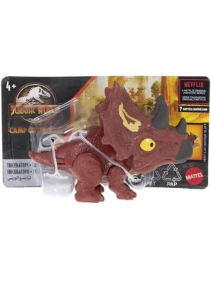 Jurassic World Snap Squad Camp Cretaceous Triceratops Dinosaur Short Card - Image 1 of 3