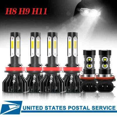 6PC For Toyota Tacoma 2016-2022 LED Headlight High Low Fog Light Bulbs Kit - Image 1 of 4