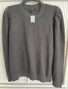 Neu mit Etikett Ann Taylor Petite grauer Langarmpullover LP - Bild 1 von 5