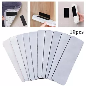 10pcs Heavy Duty Hook & Loop Adhesive Strips: Sticky Back Fastener 3x10" Black * - Picture 1 of 20