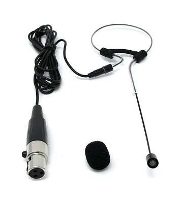 Black Single Earhook Headset Mic Headworn Microphone for VocoPro UDH Wireless - Image 1 of 4