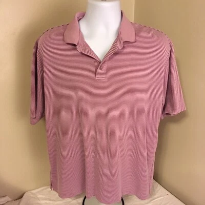 Camisa Polo Jamaica Jaxx Para Hombres XL Púrpura Lavanda Rayas Manga Corta ¡Envío Gratis! Foto 1 de 4