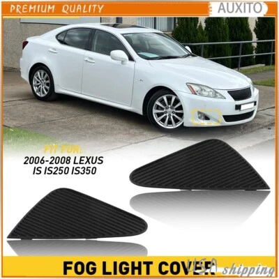 2 piezas para IS Lexus IS250 IS350 2006-2009 luces antiniebla delanteras cubierta tapa embellecedor Foto 1 de 4