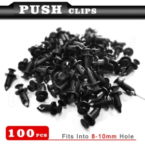 100 Pcs Bumper Clips 8mm Hood Fender Push Rivets Retainer Fasteners for Honda - Bild 1 von 9