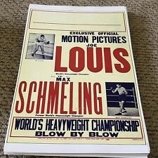 Joe Louis Max Shmeling Boxing Poster 11 x 17 (296)