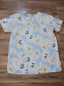 Top De Colección Baby Looney Tunes Mujer Talla S Pequeño Pweey Nochevieja Estrella de la Luna - Imagen 1 de 15