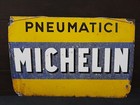 👉TARGA SMALTATA MICHELIN BIBENDUM OLD PLAQUE SIGN VINTAGE ANNI 