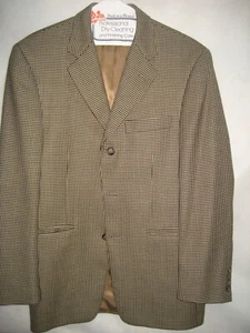 Chaqueta Blazer Burberry Vintage Hombre US 39S Gran Tamaño Mujeres 3 Botones 3 Bolsillos Lana - Imagen 1 de 10