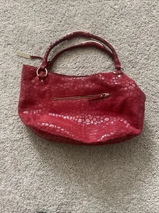 antonio melani Vintage purse red leather Handbag Purse Dillards - Picture 1 of 10