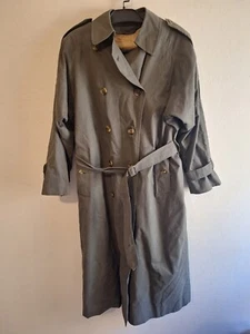 Cappotto lungo Burberry taglia 16 XX-lungo lunghezza verde a quadri - Foto 1 di 14