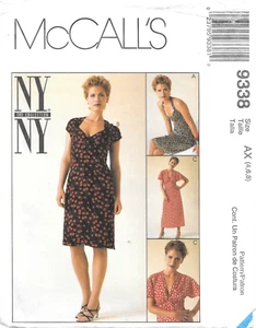 Uncut McCall's Sewing Pattern # 9338 Misses' Dresses in Two Lengths Size: 4-6-8 - Picture 1 of 2
