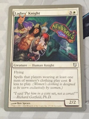Ladies' Knight 15/140 Uncommon Unhinged Magic the Gathering MTG - Image 1 of 2