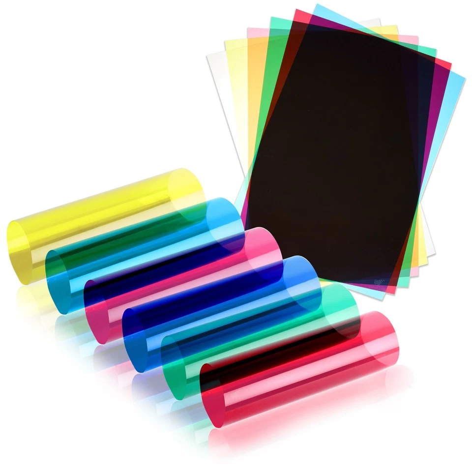 Acetate Sheets A5 OHP Sheet Colour Acetate Clear Film Plastic Light Filter Gel - Image 1 of 4