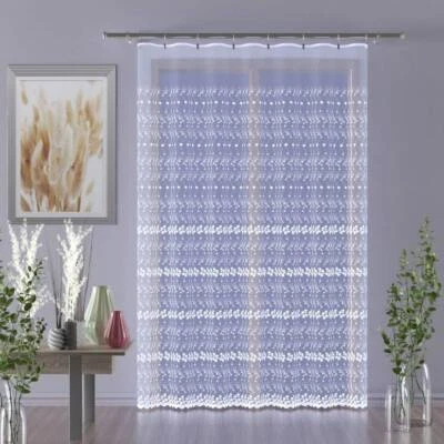 Gardinen Vorhänge Fertiggardinen Schiebegardine Store Meterware mit Stickerei - Bild 1 von 4