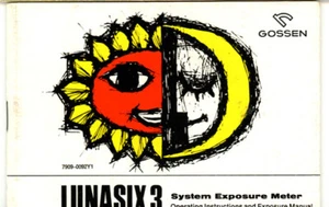 Libro de instrucciones Gossen Lunasix 3, más manuales y guías de medidores de exposición enumerados - Imagen 1 de 3