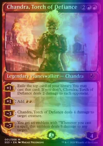 MTG Chandra, Torch of Defiance (1/8) Signature Spellbook Chandra LP FOIL - Picture 1 of 1