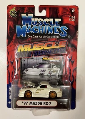 Nuevo coche fundido a presión Mazda RX-7 2003 Muscle Machines Muscle Tuners 97 (raro) Foto 1 de 4