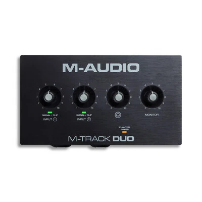 M-AUDIO M-TRACK DUO 2-Channel USB Audio Interface with 2 Crystal Preamps (48KHz) - Image 1 of 4